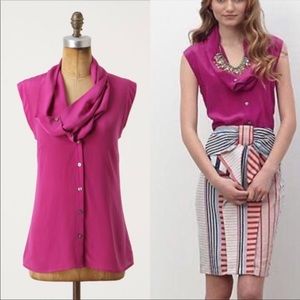 Silk Anthropologie Top